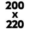 200x220 cm